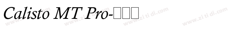 Calisto MT Pro字体转换